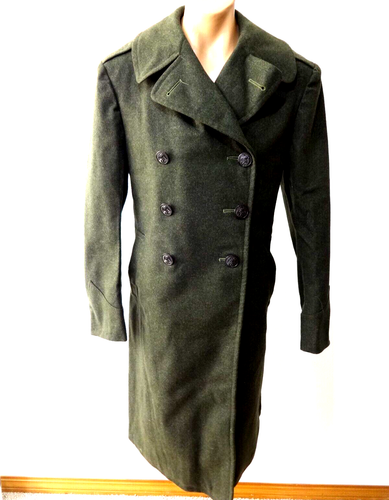 Vintage WWII États-unis Laine Manteau Militaire Armée Usmc 1942-43 WW2 Uniforme - Photo 1 sur 5