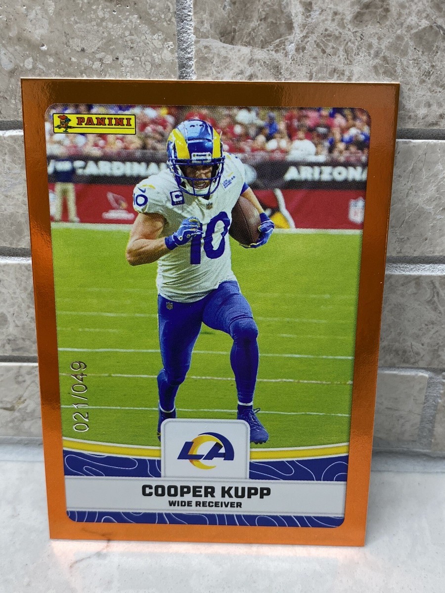 Cooper Kupp Panini NFL 2023 Sticker Card Collection Orange