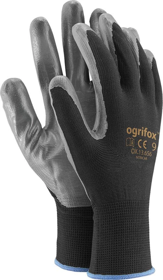 100 Paar Arbeitshandschuhe Garten Handschue Montagehandschuhe Top Nitril - Bild 2 von 2