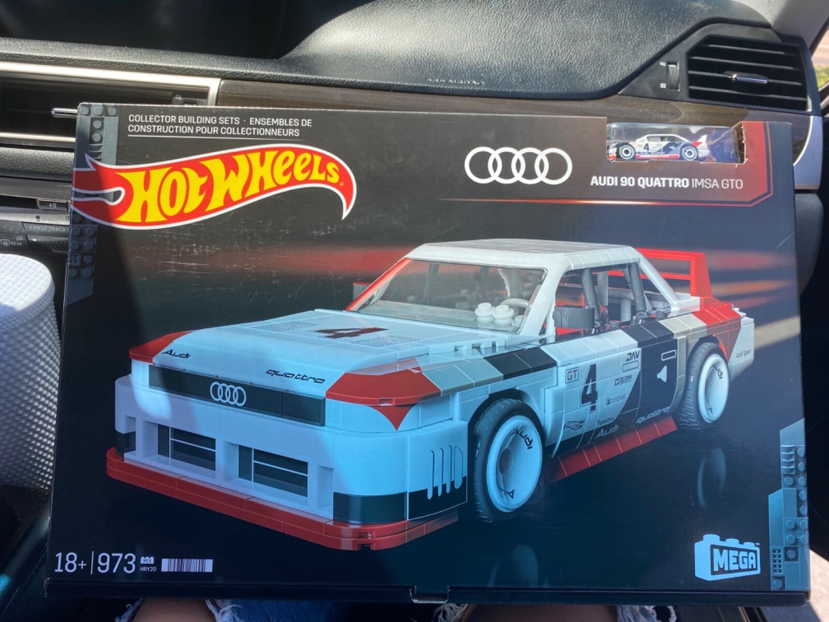 MEGA Hot Wheels Audi 90 Quattro IMSA GTO Building Toy Kit 973pc | eBay