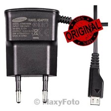 SAMSUNG CARICABATTERIE RICAMBIO ORIGINALE ETA0U10EBE MICROUSB 3.5W BLACK 78A9DFA