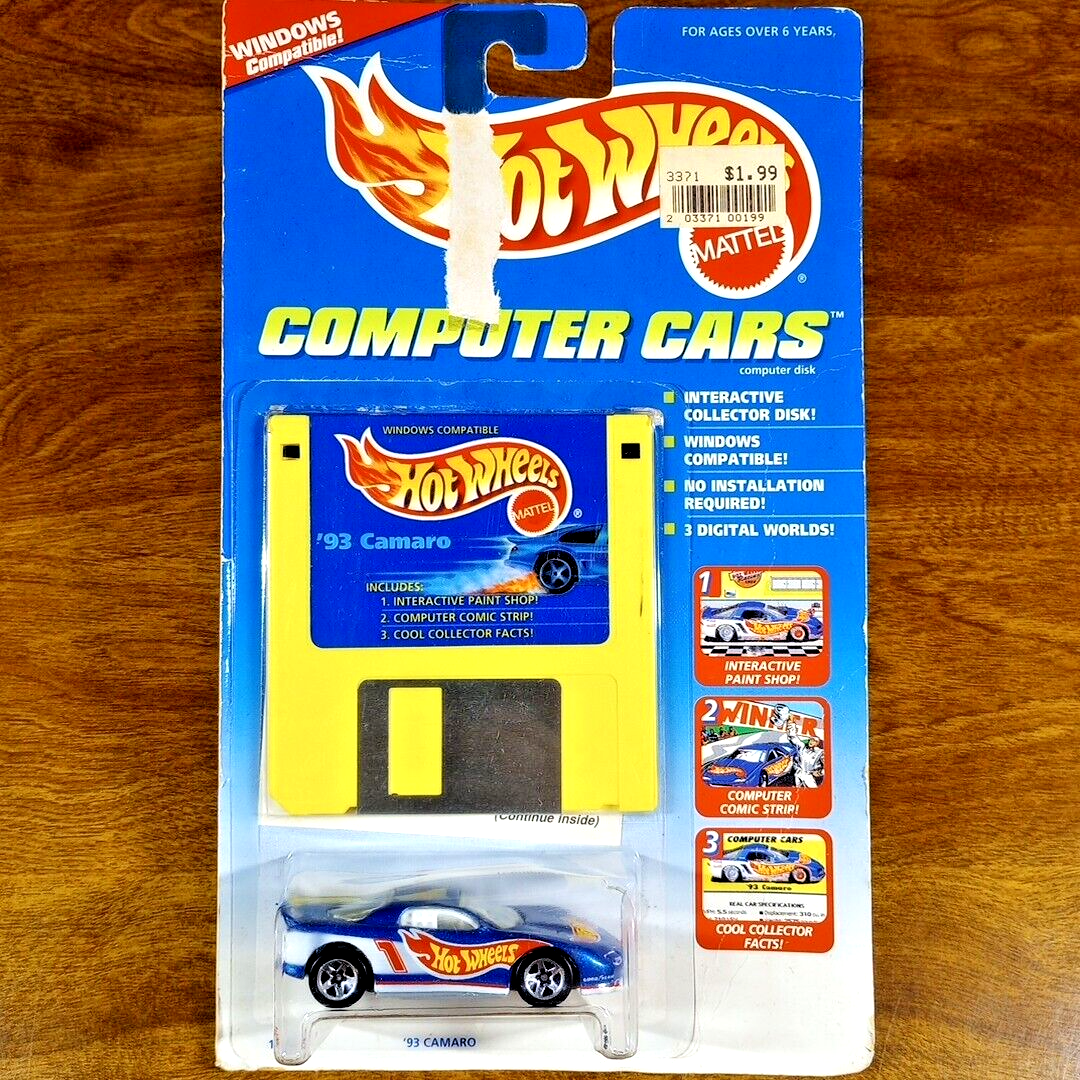 【激レア】d.i.a 平成全盛期 リング付きキラキラレース鬼ショーパン Hot Wheels Vintage Computer Disk Cars '93 Camaro Dark Blue 1993