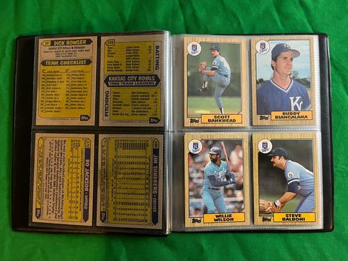 Kansas City Royals 1987 Topps Team Set with 40 card collector album. Bo Jackson - Picture 3 of 7