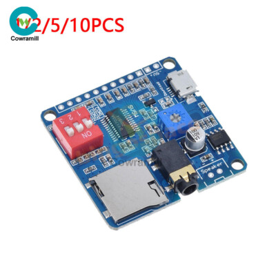 1/2/5/10X 5W Voice/MP3 Player Module IO Trigger/Serial Port Control Playback -