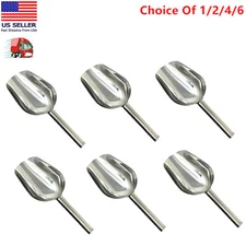 1-6 Pc Stainless Steel Scoop Bar Ice Candy Dry Goods Popcorn Commercial Scooper