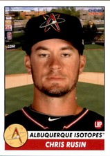 2015 Albuquerque Isotopes Choice #31 Chris Rusin Detroit Michigan MI Card