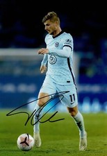 Timo Werner Signed 12X8 Photo Chelsea F.C. Genuine Signature AFTAL COA (9136)