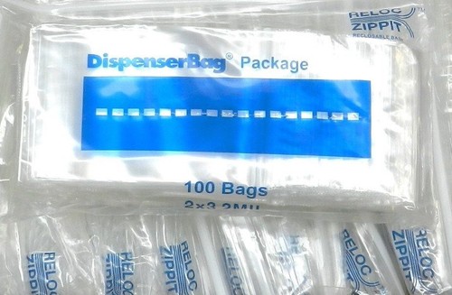 2x3 Zippit Bags Reloc 500 Zip Seal Lock Bag 2mil Clear Reclosable Baggies 2"x 3" - 第 3/6 張圖片