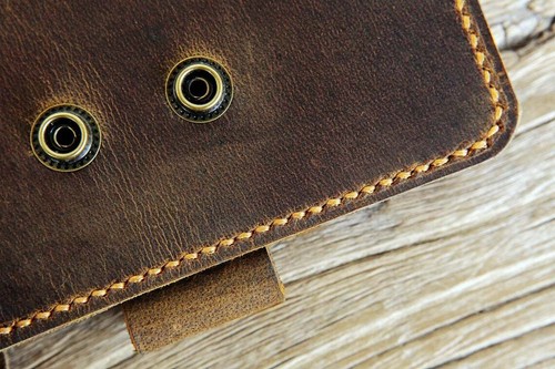 Personalized leather cover case for 5 five star letter size spiral notebooks - Picture 5 of 8