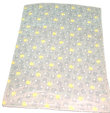 Zak Zoey Fleece Baby Blanket 150856 Grey and Yellow Sheep 32"x39"
