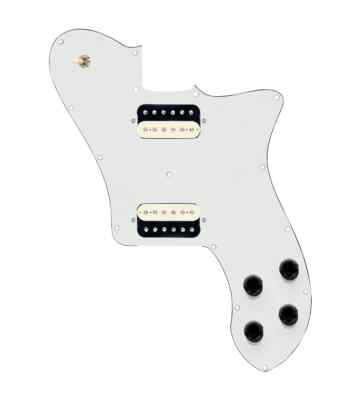 920D 72 Deluxe Tele Loaded Pickguard (Hot) Rough Neck Humbuckers - Parchment