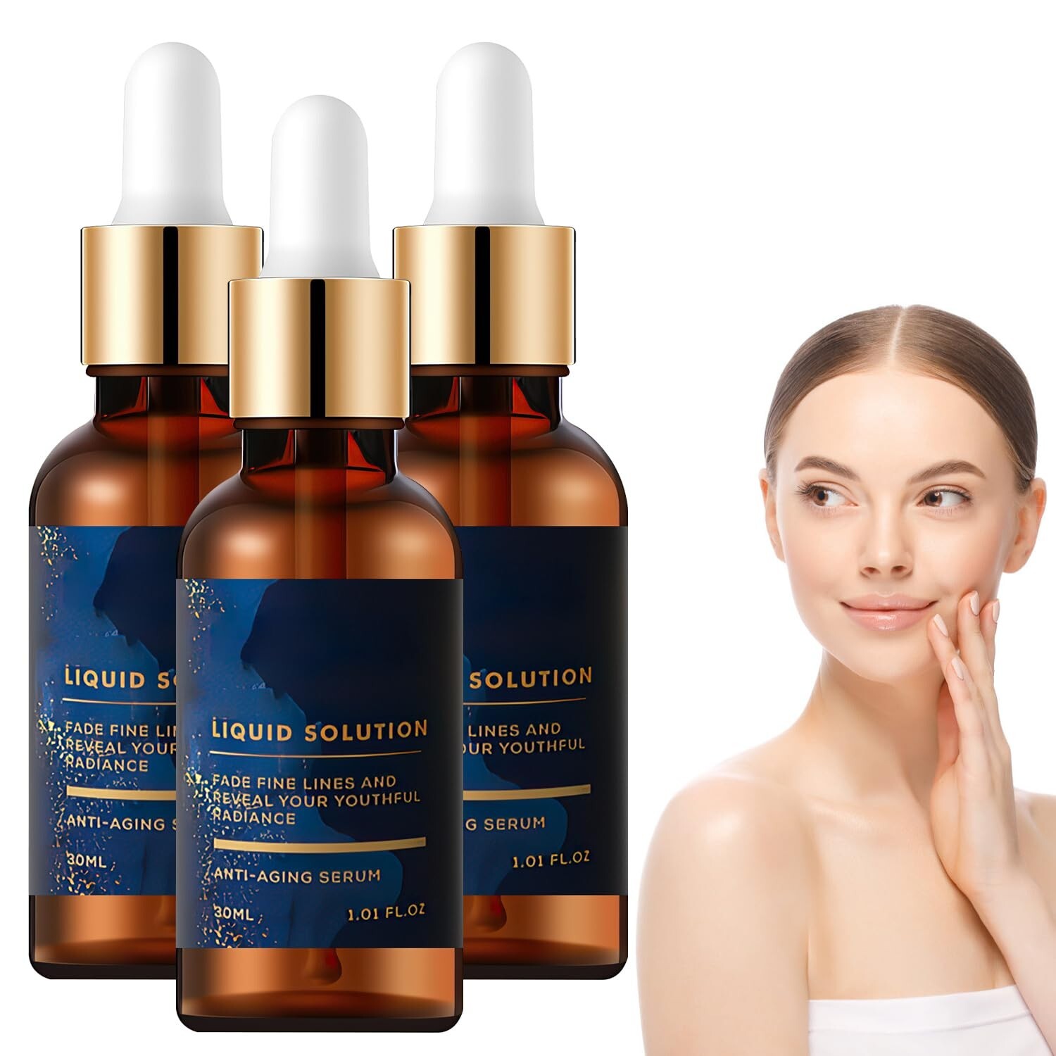 Olavita Vitamin C & E Anti-Aging Face Tightening Serum 3-Pack