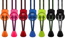 55 Sport Elastic Lock Shoelaces For Running & Triathlon - Zig Zag Pattern