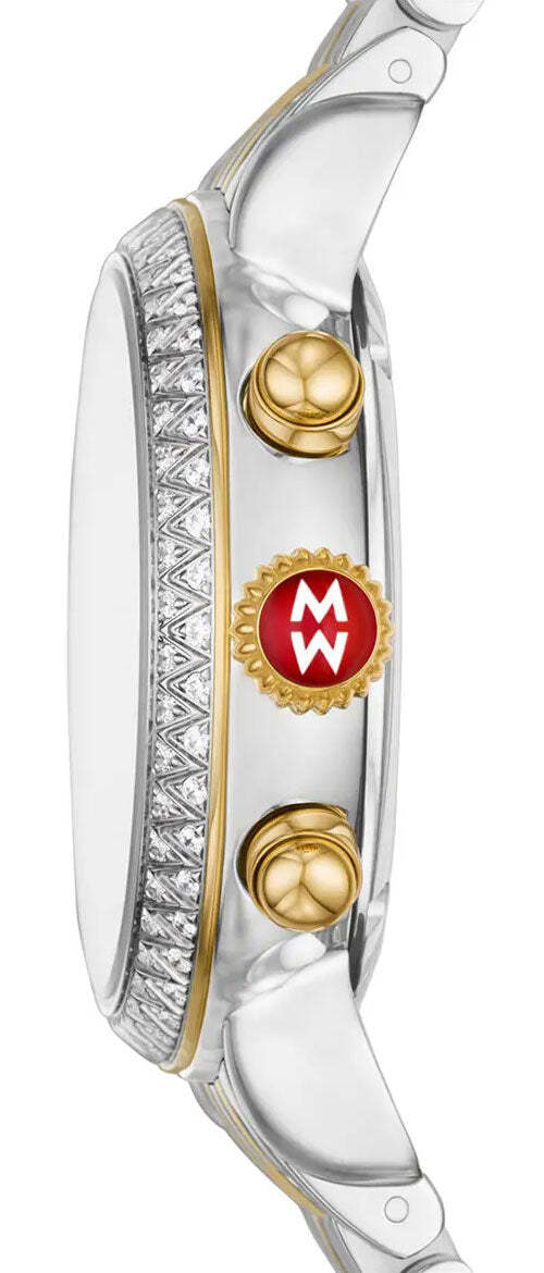 Michele CSX-36 Chronograph Mother of Pearl Two-Tone Womens  display picture 1