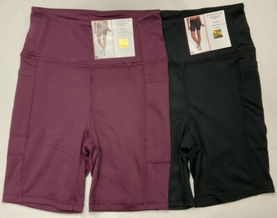 *Lot of 2* Danskin Women's Brushed Bike Short (Size S) Side Pockets  7  Inseam