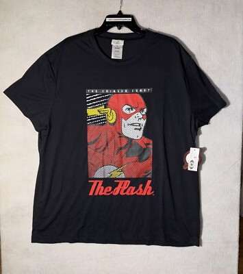 Men s XXL - Flash  Crimson Comet  Black T-Shirt - New with Tags by PJammy