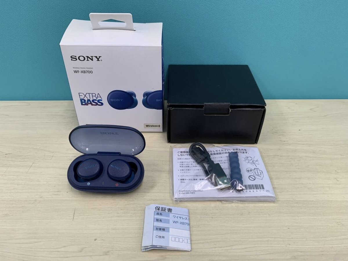 Sony Wireless Earphones WF-XB700 LZ Blue Extra Bass Model