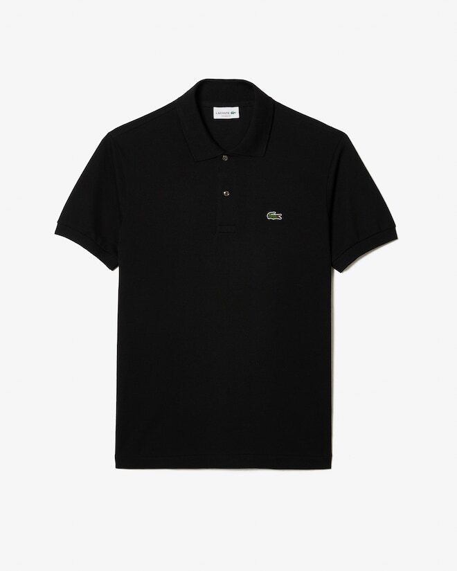Lacoste Polo Uomo L1212 Nera Taglia M Cotone Piqué Original Fit Classica