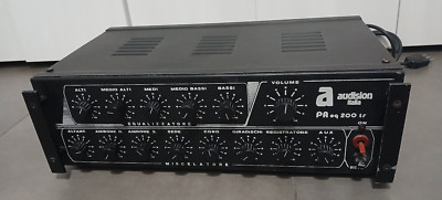 Vintage Audision PA EQ 200 TR Equalizer Amplifier Black