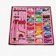 SnapMaster Kit: 270-Piece T5 Snap Buttons & Pliers Set for Sewing (Plastic & Met