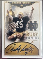 Rudy Ruettiger Signed Notre Dame Golden Domers Auto Card Prime Time Authenticate