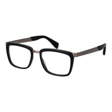 Yohji Yamamoto YO-1057976 Unisex Black Optical Frame Acetate Rectangle Eyewears
