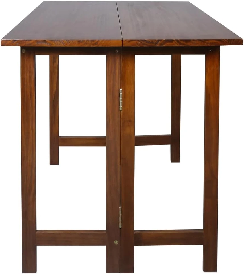 Consola plegable abatible de madera maciza para mesa de comedor convertible Foto 4 de 4