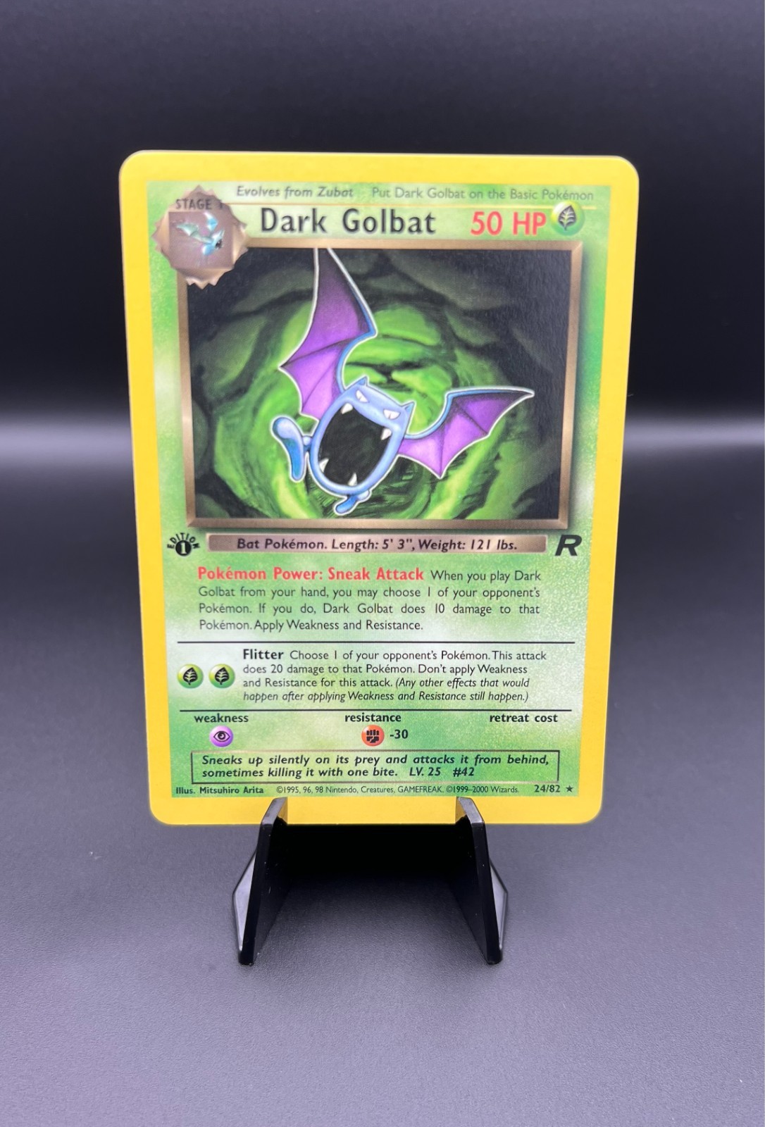 Pokemon TCG Dark Golbat 24/82 Team Rocket 1st Edition NM