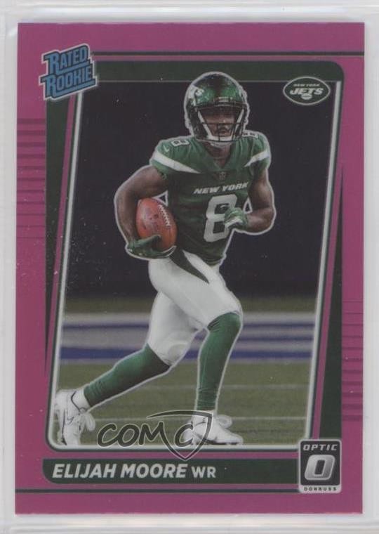 2021 Panini Donruss Optic Rated Rookie Pink Prizm Elijah Moore #216 2l4
