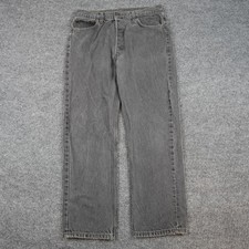 Vintage Levis 501 Jeans Mens 31x28 Black 90s Made USA Denim Pant Fade Tag36x30 