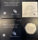 2014-P 5oz Silver ATB Great Smoky Mountains (w/ Box and COA) Free Shipping