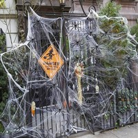Halloween Deko Set Spinnennetze KüNstliche Spinnen Gruselparty Garten 200G 40