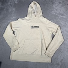 Taylor Swift Hoodie Adult Small Beige The Eras Tour Sweatshirt Pullover Fleece