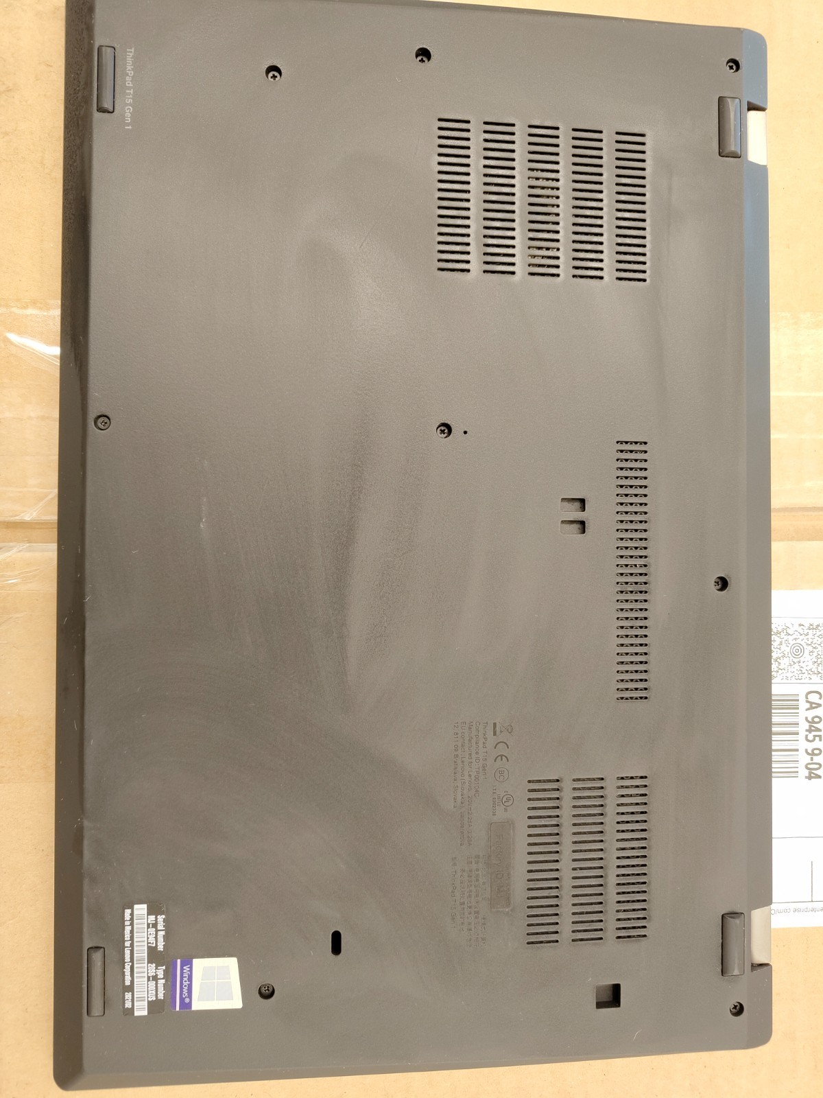 LENOVO ThinkPad 20S7S1WE00, 15.5-Inch Laptop, with Intel Core i5-10210U, Windows 11 Pro