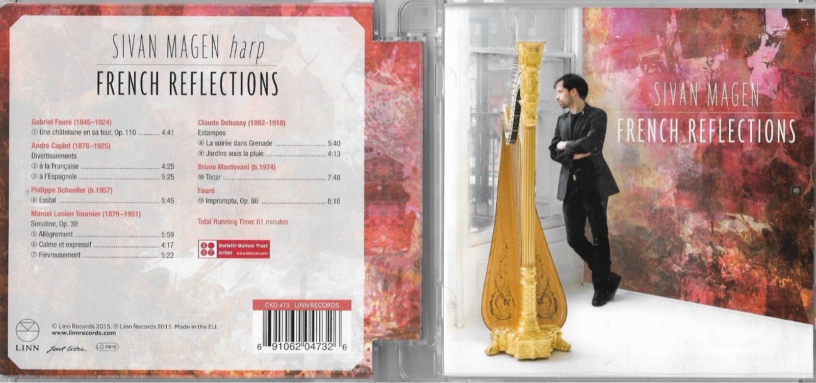 Sivan Magen Harp French Reflections (2015) SACD CD Album Debussy Faure etc