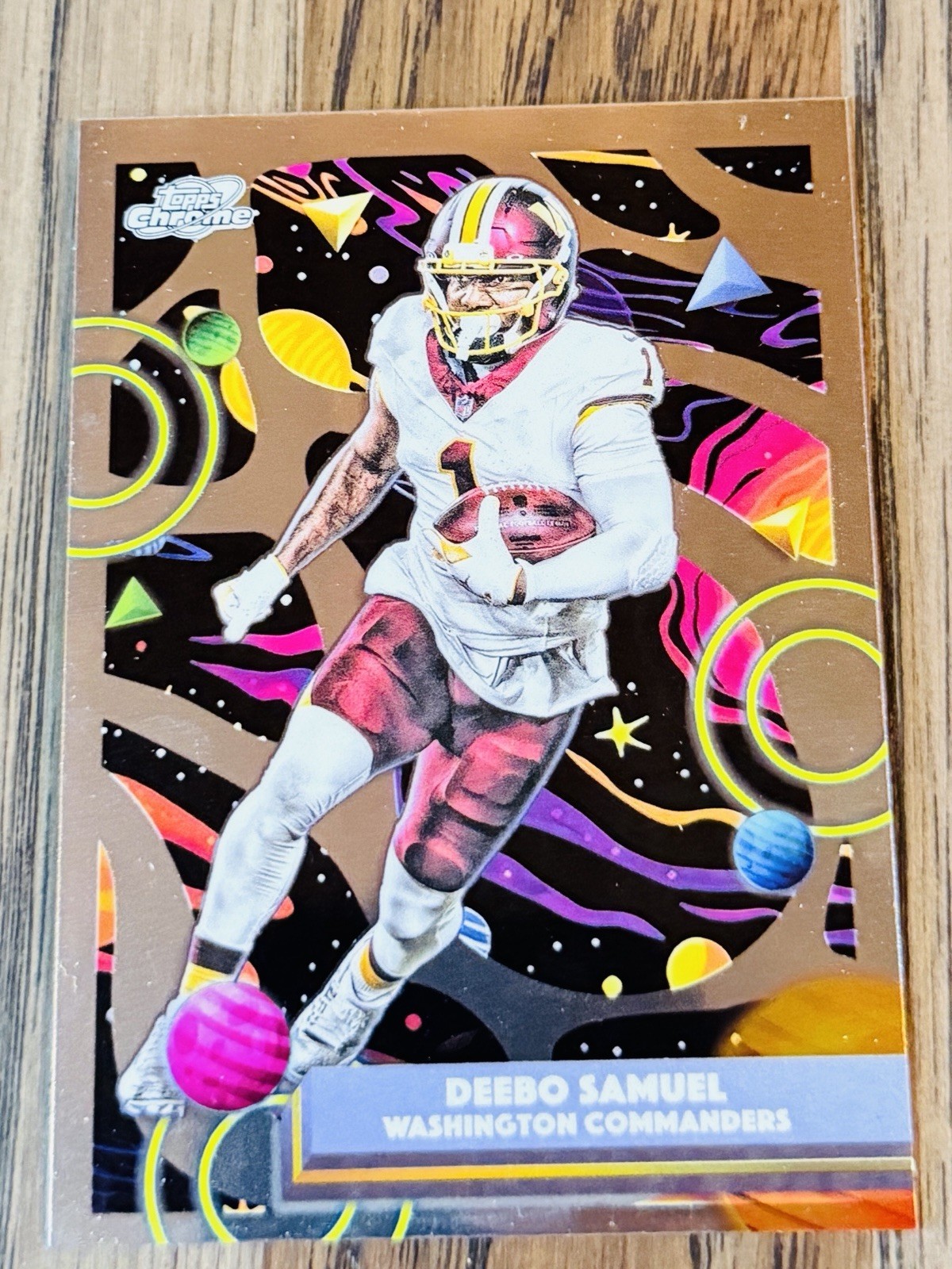 Deebo Samuel 2025 Topps Chrome Cosmic #100 Washington Commanders