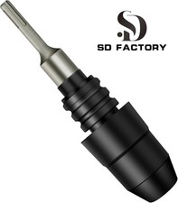 SDS-Plus to SDS-Max Adapter for Rotary Hammers - 8-1/4 Inches Long Black Alloy