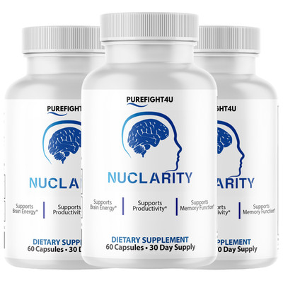 Nuclarity Brain Support Formula for Cognitive Health Supplement -  3 Bottles