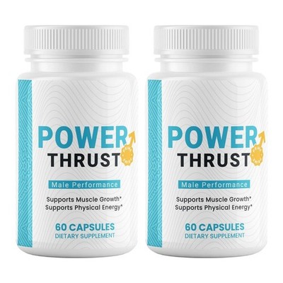 (2 Pack) Power Thrust Men Capsules, Maximum Strength Male Performance Pills