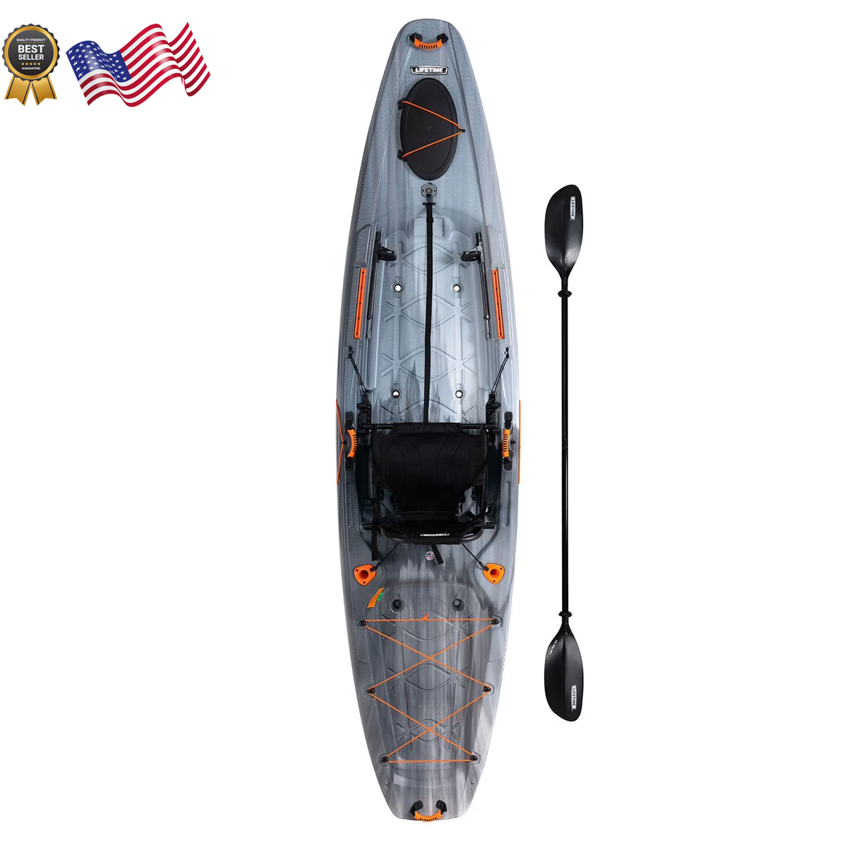Lifetime Yukon Sit-On-Top Fishing Kayak Paddle Included FREE