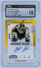 Ke'Bryan Hayes 2021 Panini Contenders Rookie Ticket Auto On Card Pirates RC #140. rookie card picture