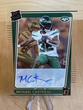 2021 Panini Clearly Donruss - Rated Rookie Michael Carter #69 Autographs