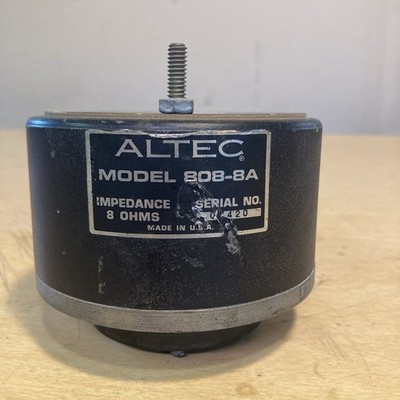 Altec Lansing 808-8A High Frequency Compression Driver 8 Ohm- Tested & Working