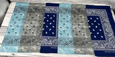 LOT OF 6 VINTAGE 100 COTTON BANDANAS / HANKERCHIEFS-MULTI COLOR-BRAND NEW  5