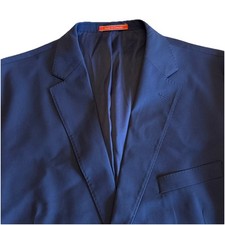 Daniel Cremieux Wool Poly Silk Bld Mens Sz 46R Navy Ing Loro Piana Blazer Jacket