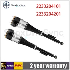 Rear L+R Air Suspension Struts w/ADS Fit Mercedes W223 S450 S500 S560 RWD 4Matic