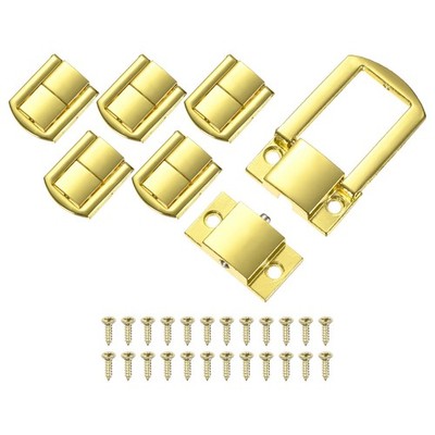 6-Pack Toggle Catch Lock, 1.18'' Metal Hasp Latch Clasp [Gold Tone]