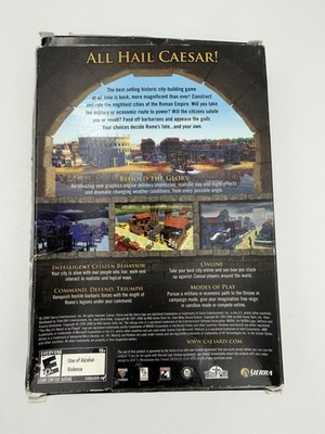 Caesar IV 4 (PC CD Rom, 2006) Sierra Tilted Mill Complete CIB