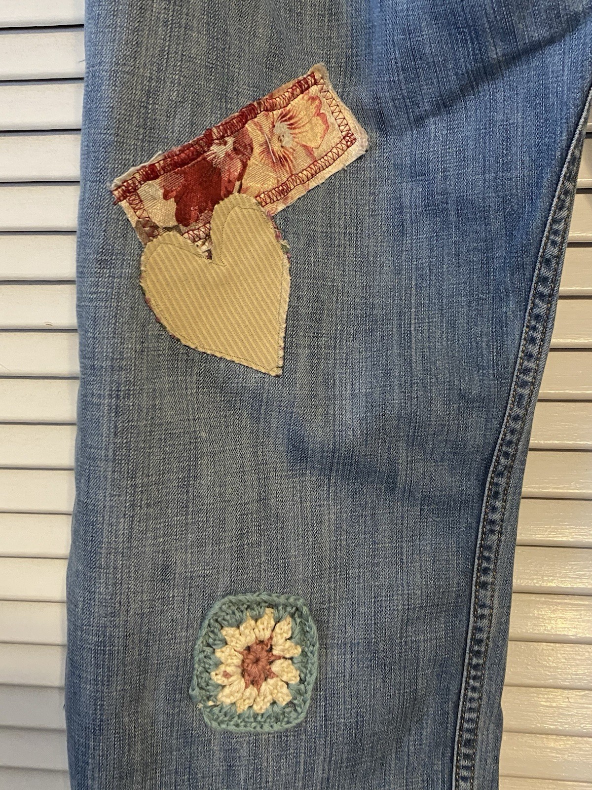 Upcycled Levi’s Patchwork Jeans Reworked Patchwor… - image 6