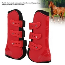 2pcs Horse Front Tendon Boots Adjustable Horse Front Legs Support Boots For